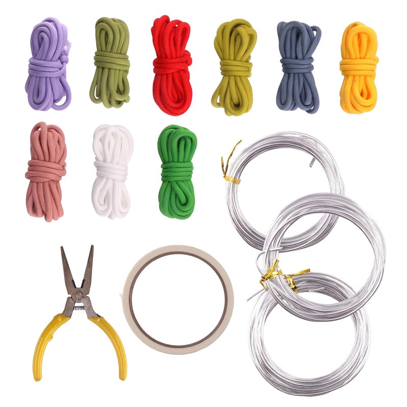 BoFUN DIY Flower Craft Kit for Adults Teens, Floral Wire Art Craft Set with 18 Templates, Wire, Knit Rope, Wedding Party Favors, Women Birthday, Mother’s Day Gifts, Handmade Home Decor (Floral) - Image 5